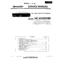 Sharp VC-A100HM Service Manual