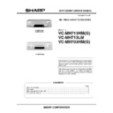 Sharp VC-MH703 Service Manual