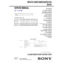 Sony BDV-E2100 Service Manual