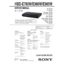 Sony BDV-E780W, BDV-E980W, BDV-E985W, HBD-E780W, HBD-E980W, HBD-E985W Service Manual