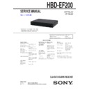 Sony BDV-EF200, HBD-EF200 Service Manual