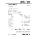 Sony BDV-EF200 Service Manual