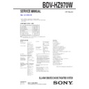 Sony BDV-HZ970W (serv.man2) Service Manual