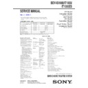 Sony BDV-IS1000 Service Manual