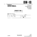 Sony BM-18 Service Manual