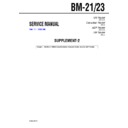 Sony BM-21, BM-23 (serv.man3) Service Manual