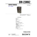 Sony BM-23MK2 Service Manual