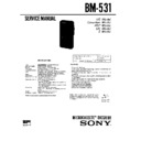 Sony BM-531 Service Manual