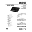 Sony BM-840T (serv.man2) Service Manual