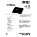 Sony BM-840T Service Manual