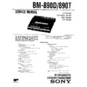 Sony BM-890D, BM-890T Service Manual
