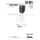 Sony BMZ-K1, SX-BK1 Service Manual