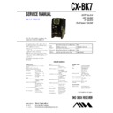 bmz-k7d, cx-bk7 service manual