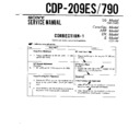 cdp-209es, cdp-790 service manual