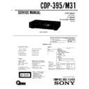 Sony CDP-395, CDP-56, CDP-M31 Service Manual