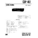 Sony CDP-461 Service Manual