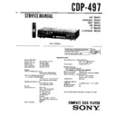 Sony CDP-497 Service Manual