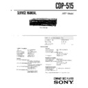 Sony CDP-515 Service Manual