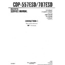 Sony CDP-557ESD, CDP-707ESD Service Manual