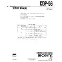 Sony CDP-56 Service Manual