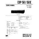 Sony CDP-561, CDP-561E Service Manual