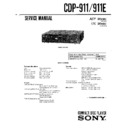 cdp-911, cdp-911e service manual