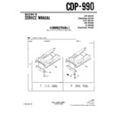 Sony CDP-990 Service Manual