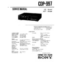 Sony CDP-997 Service Manual