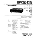 Sony CDP-C225, CDP-C325 (serv.man2) Service Manual