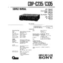 Sony CDP-C235, CDP-C245, CDP-C335, CDP-C345, CDP-C741 Service Manual