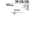 cdp-c235, cdp-c335 service manual
