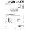 cdp-c245, cdp-c345, cdp-c741 (serv.man2) service manual