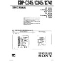 cdp-c245, cdp-c345, cdp-c741 service manual