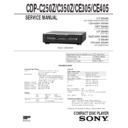 cdp-c250z, cdp-c350z, cdp-c661, cdp-ce305, cdp-ce405 service manual