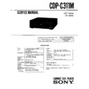 Sony CDP-C311M, LBT-D305CD Service Manual