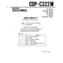 Sony CDP-C322M (serv.man2) Service Manual