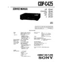 Sony CDP-C425 Service Manual