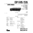 cdp-c435, cdp-c535 service manual