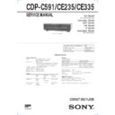 Sony CDP-C591, CDP-CE235, CDP-CE335, SEN-R2900 Service Manual