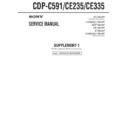 cdp-c591, cdp-ce235, cdp-ce335 service manual
