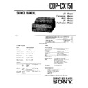 Sony CDP-CX151 Service Manual