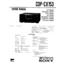 Sony CDP-CX153 Service Manual