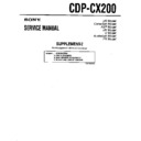 Sony CDP-CX200 (serv.man2) Service Manual