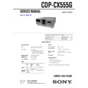 cdp-cx555g service manual