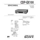 Sony CDP-EX100, MHC-EX100AV, MHC-EX50, MHC-EX70AV, MHC-EX90 Service Manual