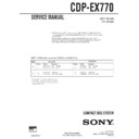 cdp-ex770, dhc-ex770md, mhc-ex660 service manual