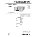 cdp-ex880, cdp-ms717, dhc-ex880md, dhc-md717 service manual