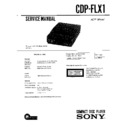 Sony CDP-FLX1, FLX-1 Service Manual
