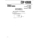 Sony CDP-H3600 (serv.man3) Service Manual