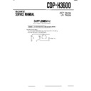 Sony CDP-H3600 (serv.man4) Service Manual